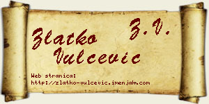 Zlatko Vulčević vizit kartica